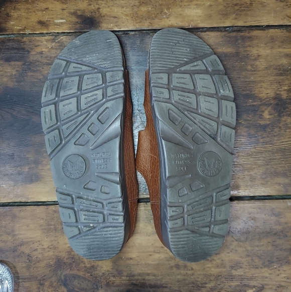 Mephisto Tan Leather Sandals with Buckles main image 4